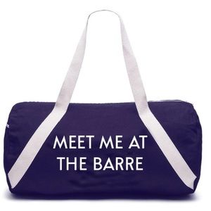 PRIVATEPARTY MEET ME AT THE BARRE Denim Gym Bag